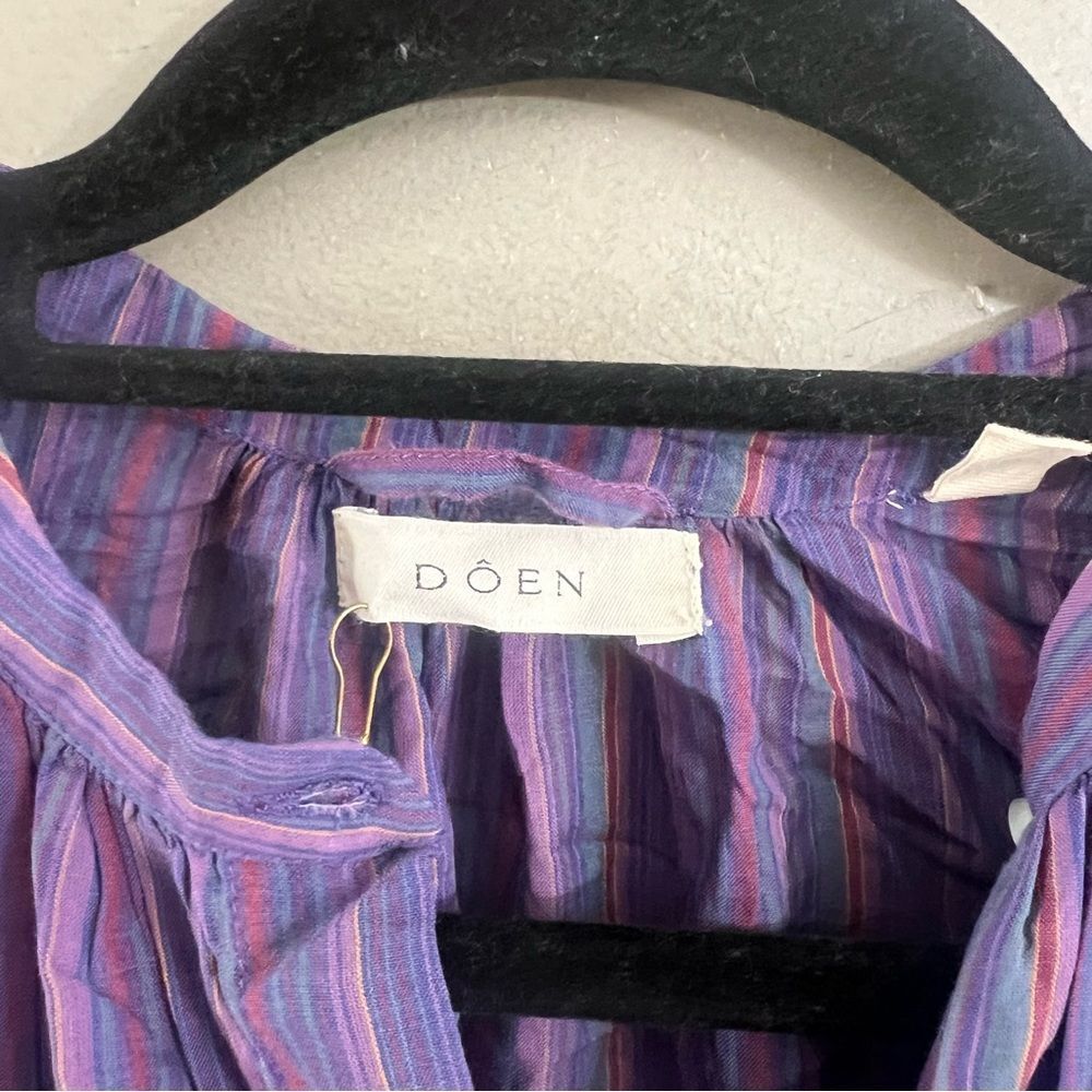 Doen Joan Dress Purple Isla Stripe - Picture 4 of 10